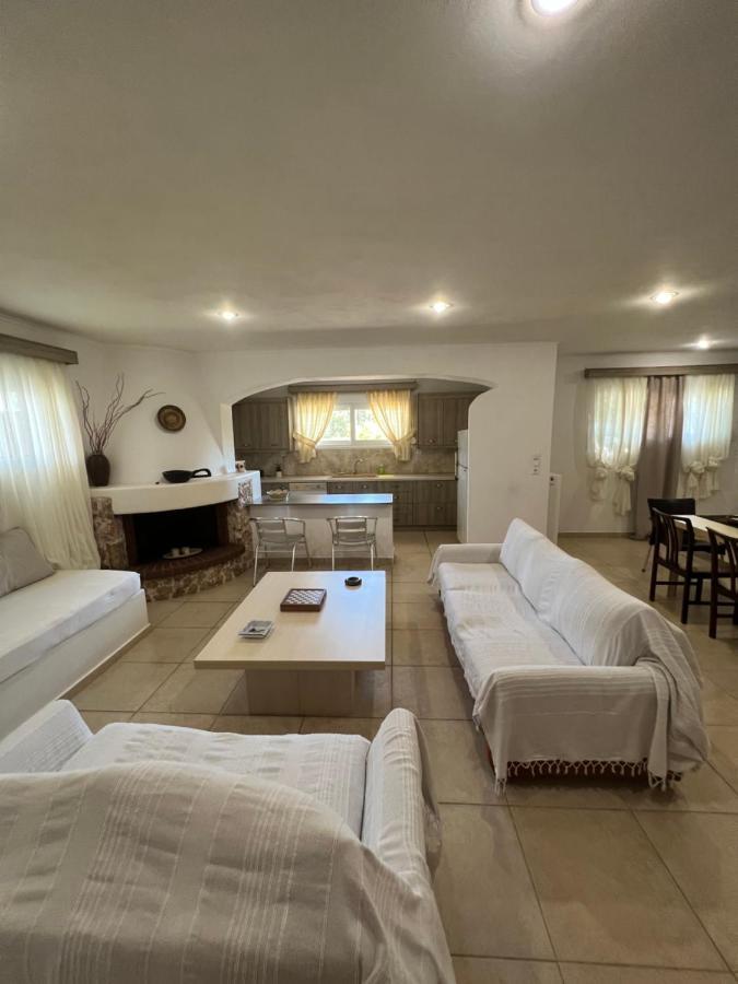 Apartment In Salamina With Garden & Sea View Selinia Dış mekan fotoğraf