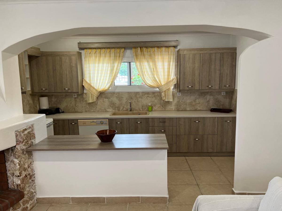 Apartment In Salamina With Garden & Sea View Selinia Dış mekan fotoğraf